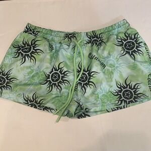 Men's Collusion Swim Trunks Logo Sun Green‎ Large